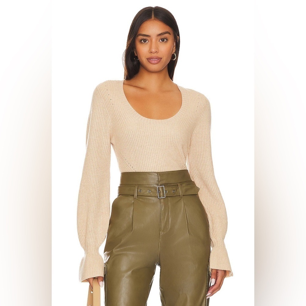 New! Paige Virtue Sweater in Camel 🤎 Medium NWT! - Picture 5 of 10